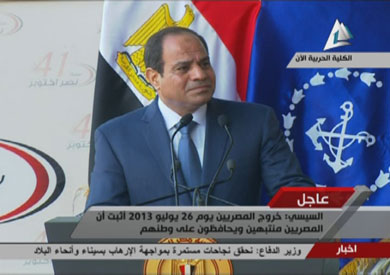 السيسي يقول إن الشعب تحرك لإنقاذ مصر وليس الجيش