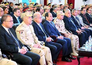 السيسى فى افتتاح مشلريع بمدينة السادس من اكتوبر