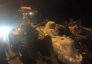 حفل زفاف على ونش بالدقهلية