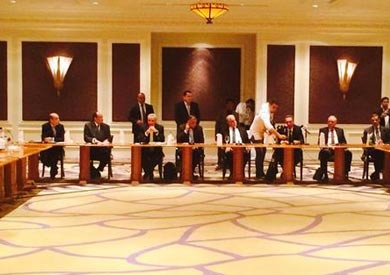 اجتماع محافظ البنك المركزي مع محافظ جنوب سيناء في شرم الشيخ