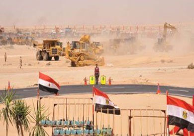 أعمال الحفر في مشروع قناة السويس