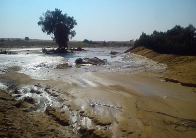 آثار السيول في جنوب سيناء