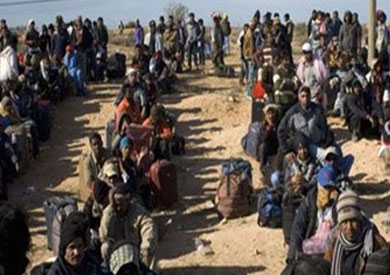 مصريون على الحدود الليبية التونسية