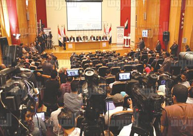 مؤتمر صحفى اللجنة العليا لنتخابات النواب تصوير احمد عبد الفتاح