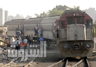 استئناف حركة القطارات ببني سويف