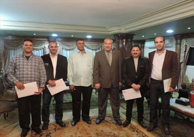 مدير أمن الجيزة أثناء تكريم الضباط