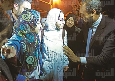 إخلاء سبيل إسراء الطويل- تصوير رافي شاكر