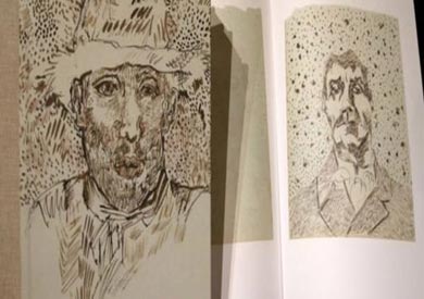 فحص الخبراء في المتحف الهولندي 56 صورة من بين 65 رسما قبيل عقد مؤتمر صحفي يكشف النقاب عن الكتاب الجديد الذي يحوي هذه الرسومات.