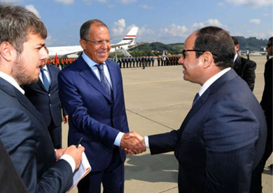 زيارة الرئيس عبد الفتاح السيسي لروسيا-ارشيفية