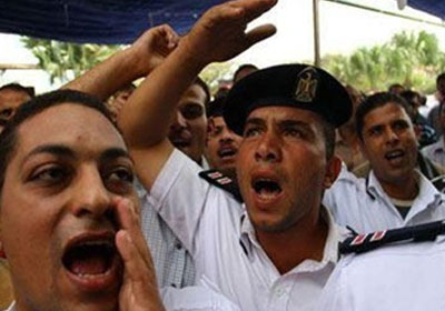 اضراب افراد الشرطة - ارشيفية
