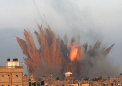 آثار الصف الإسرائيلي على غزة