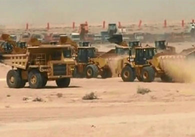 أعمال الحفر بقناة السويس