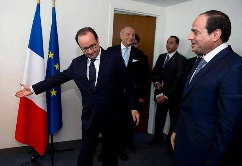 الرئيس السيسي ونظيره الفرنسي - صورة أرشيفية