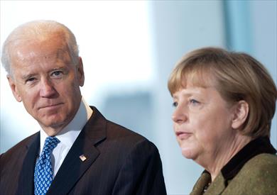 ميركل وبايدن - ارشيفية