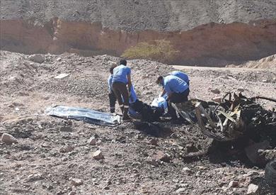 مصرع شخصين في حادث تفحم سيارة بجنوب سيناء