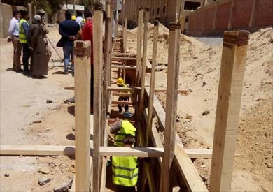 تنفيذ 32 مشروع صرف صحي بقرى حياة كريمة