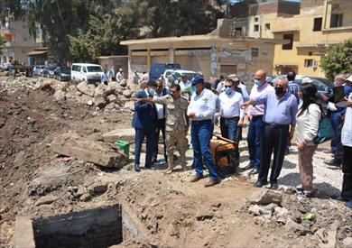 محافظ الدقهلية يتفقد أعمال التطوير الجارية ببعض قرى شربين