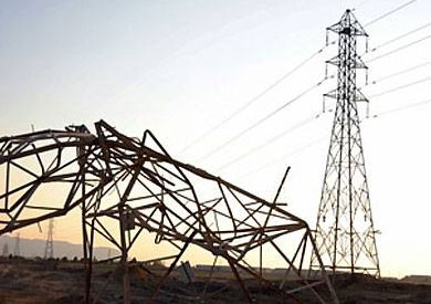 أبراج كهرباء ضغط عالي – أرشيفية