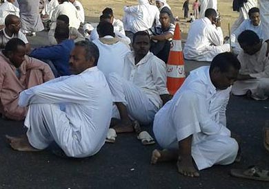 أهالي النوبة المعتصمين