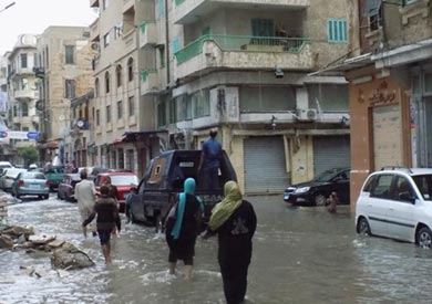 امطار الاسكندرية - ارشيفية