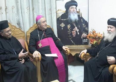 زيارة القاصد الرسولي لمطرانية سوهاج