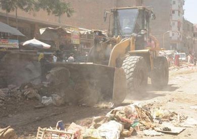 إزالة سوق عشوائي بصفط اللبن في الجيزة