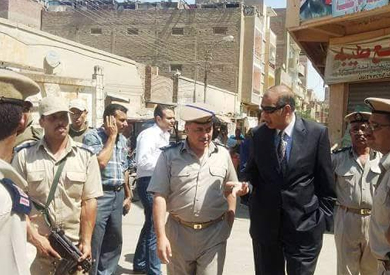 جولة ميدانية للواء محمد الخليصي مدير أمن بني سويف - صورة أرشيفية