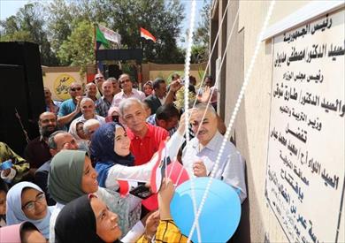 محافظ المنوفية يفتتح مدرسة عمر بن الخطاب