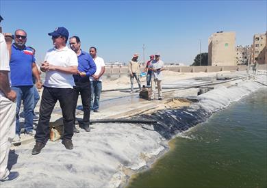 مشروع إنتاج الأسماك في جامعة العريش
