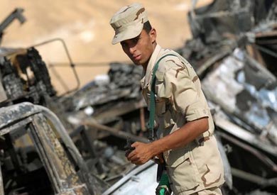 استشهاد عنصر أمني في انفجار عبوة ناسفة بالشيخ زويد - ارشيفية