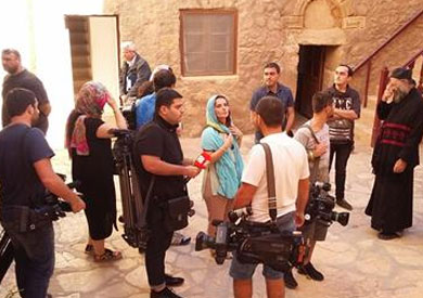 وفد إعلامي جورجي يزور دير سانت كاترين