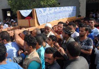 تشييع جثمان شهيد تفجير «زقدان» بالمنيا