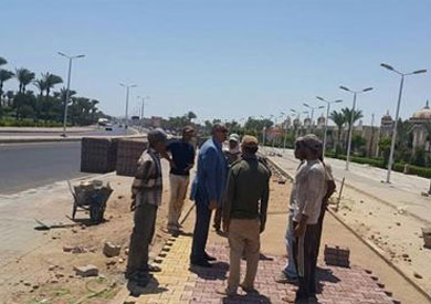 المحافظ يتفقد منطقه سهل حشيش