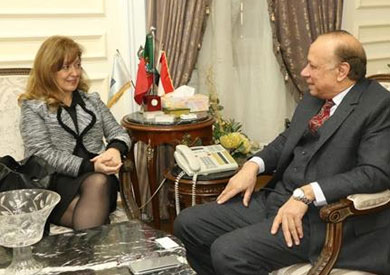 استقبال محافظ القاهرة لسفيرة البرتغال