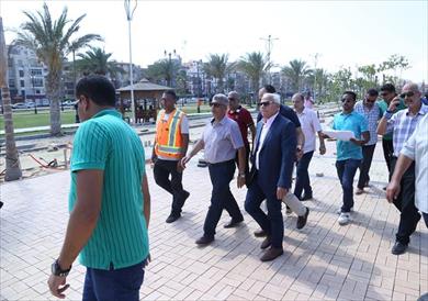 تنفيذ الشارع السياحي الترفيهي