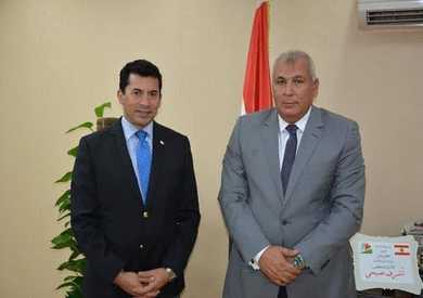 وزير الرياضة ومحافظ الوادي الجديد