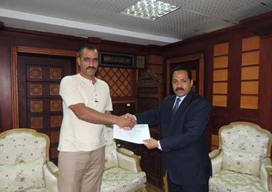 مدير أمن الدقهلية أثناء تكريم الغفير