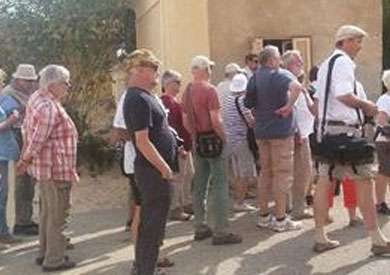 وفد نمساوي يزور اثار تونا الجبل بمركز ملوي بالمنيا