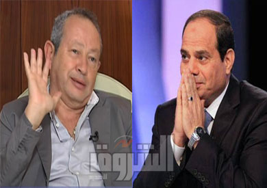 الرئيس عبدالفتاح السيسى و المهندس نجيب ساويرس