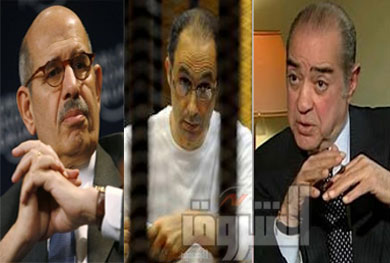 فريد الديب وجمال مبارك والبرادعي