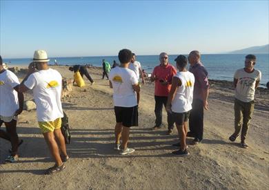 رفع 20 طن مخلفات بحملة نظافة بمنطقة اللاجونا