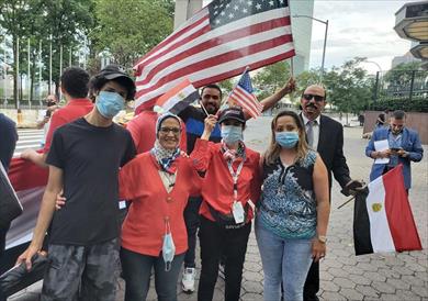 الجالية المصرية تحتفل بذكرى 30 يونيو