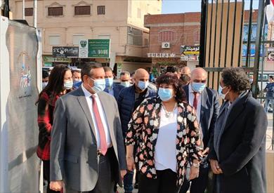 محافظ البحيرة يستقبل وزيرة الثقافة