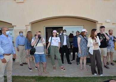 وفد إعلامي أوكراني يتفقد مطار شرم الشيخ الدولي