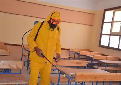 تعقيم لجان امتحانات الثانوية العامة بالأقصر