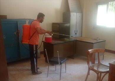 حملة لتعقيم وتطهير قرى وأحياء مدينة سمالوط بالمنيا