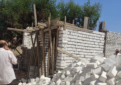 إزالة 18 حالة تعدٍ بالبناء والزراعة على أراضي أملاك الدولة بمراكز المنيا