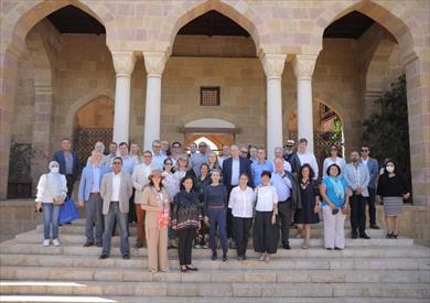 سفراء الاتحاد الأوروبي يزورون مسجد الطنبغا المارداني ومنطقة باب الوزير