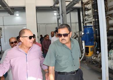رئيس شركة المياه بسيناء يتفقد 6 محطات تحلية بالشيخ زويد والعريش