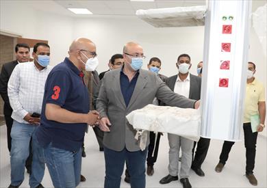 محافظ بني سويف يتفقد مستشفى أهناسيا بعد الانتهاء من تطويرها